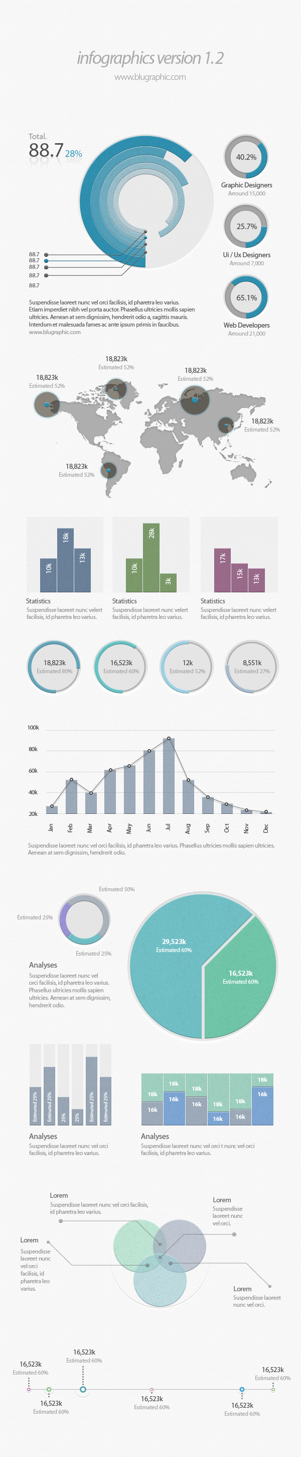 Infographic Ui Elements (Psd)